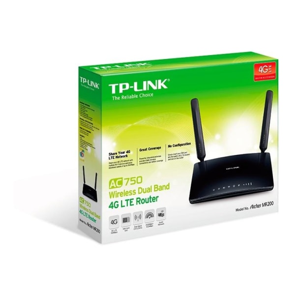 TP-Link langaton AC750-kaksitaajuusreititin 4G LTE -verkkoon