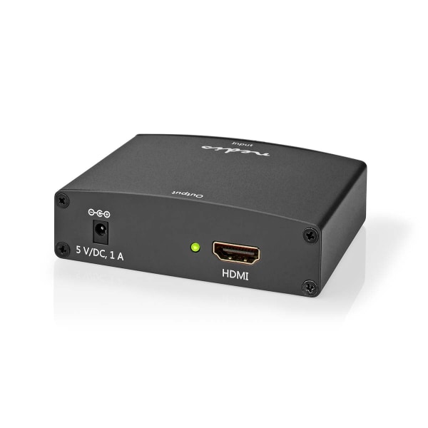 Nedis HDMI ™ Converter | VGA Female / 2x RCA Hun | HDMI™ Output | 1-vejs | 1080p | 1.65 Gbps | Aluminium | Antracit