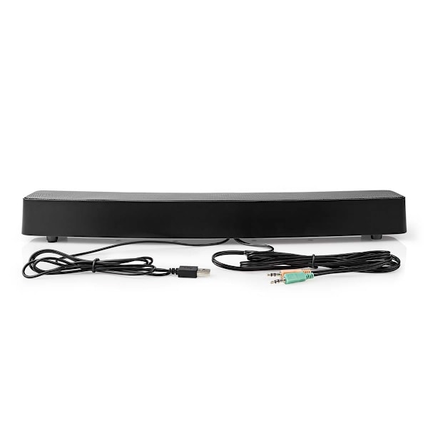 Nedis Pelikaiutin | Kaiutinkanavat: 2.0 | USB Virta | 3.5 mm uros | 30 W | LED | Äänenvoimakkuuden Säätö | Lähtöliitäntä: 1x 3.5 mm