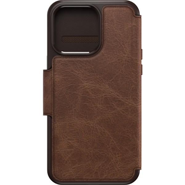 Otterbox Strada MagSafe -lompakkokotelo, iPhone 15 Pro Max, ruskea Brun