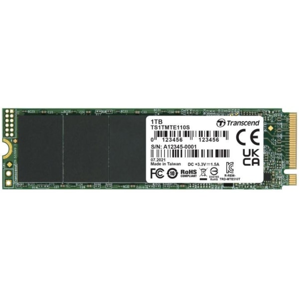 Transcend PCIe M.2 SSD Gen3 x4 NVMe 1TB (R1700/W1400)