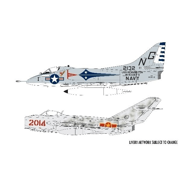 Airfix Mig 17F Fresco Douglas A-4B Skyhawk Dogfight Doubl