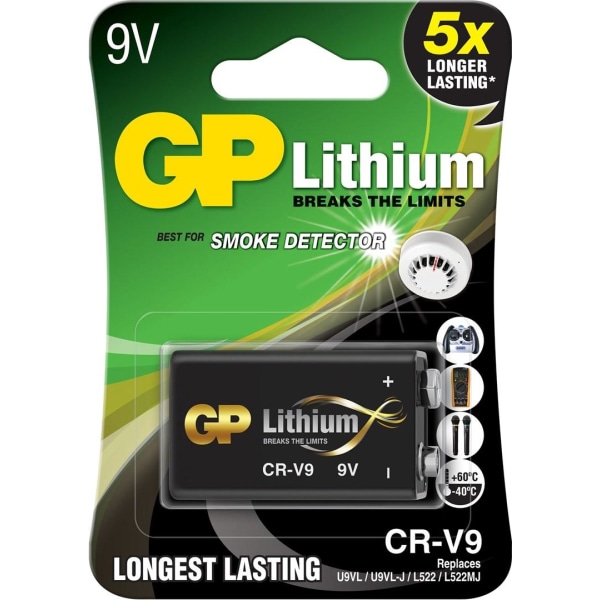 GP litiumparisto CR-V9 1-pack 1-pack