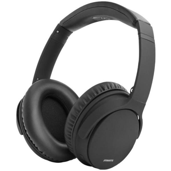 STREETZ Bluetooth noise cancelling headphones, microphone, buttons Svart