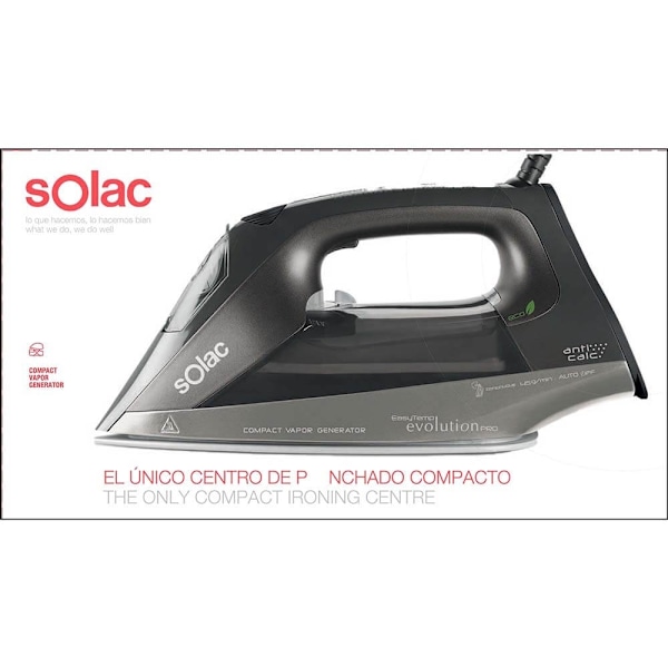 SOLAC Steam Iron Easy Temp Evolution Pro