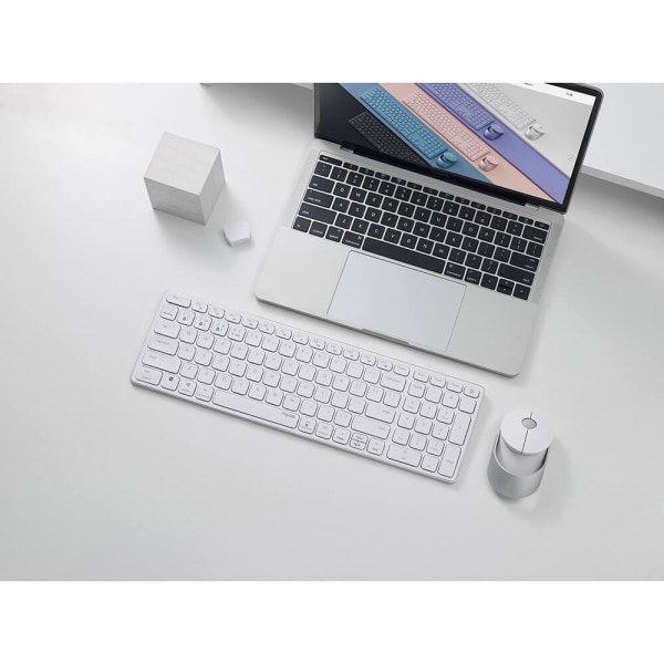 Rapoo tastatur/Mus Sæt 9750M Multi-Mode Wireless Hvid