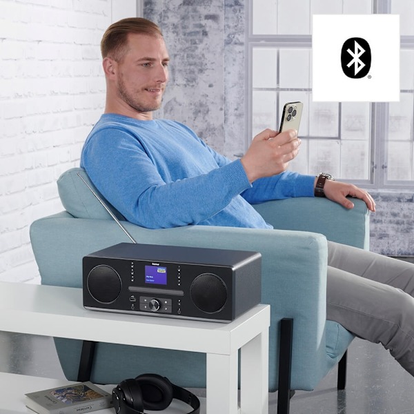 Hama Radio FM/DAB+/CD/BT DR1560CBT Sort