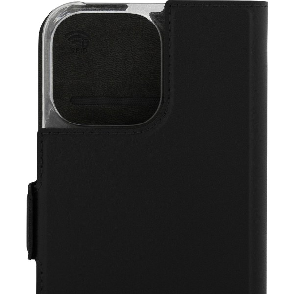 Wave BookCase - skyddsfodral, MagSafe-kompatibel, iPhone 15 Pro Svart