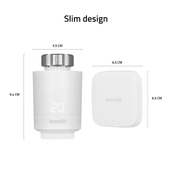Hombli Smart Termostat Start Kit (2+BT Bridge)