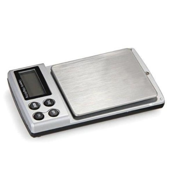 Digital vægt i lommeformat, nøjagtighed på 0,01g, max vægt 100g