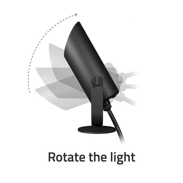 HOMBLI Outdoor Smart Spot  Light 3-pack RGB CCT Black