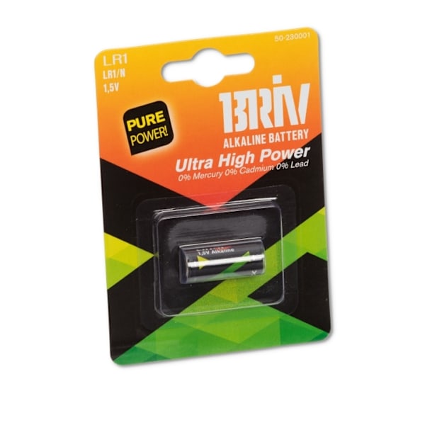 Batteri LR1 Alkaline 1,5V, 1/6/36 - 1 st
