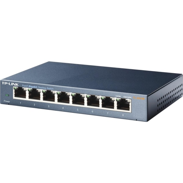TP-LINK, nätverksswitch 8-ports 10/100/1000Mbps (TL-SG108)