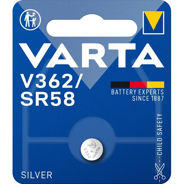 Varta V362/SR58 Silvermynt 1 förpackning