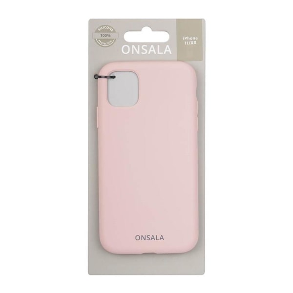 ONSALA Suojakuori Silikooni Sand Pink - iPhone 11 / XR Rosa