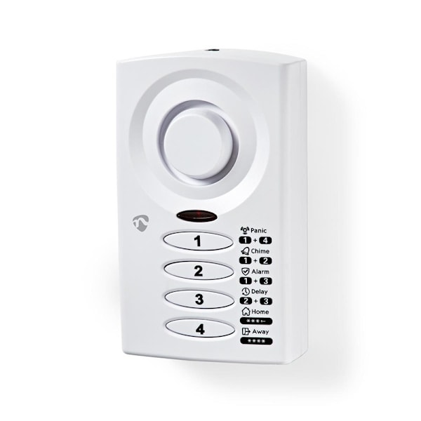 Nedis Dörr Fönster Alarm | Batteridriven | 3x AAA/LR03 | 85 dB | Vit