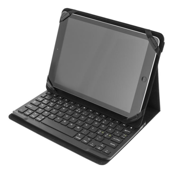 DELTACO Fodral og Bluetooth tastatur til 10" Tablets, sort Svart