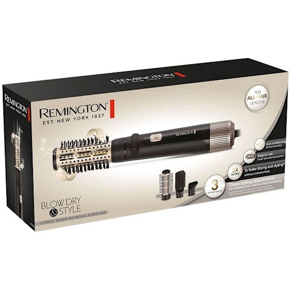 Remington Tehokas kuumailmaharja, jossa on 3 muotoilutarviketta