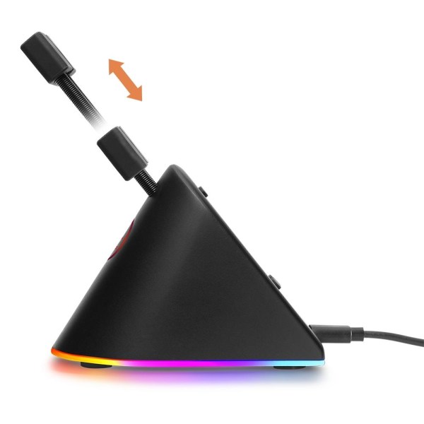 DELTACO GAMING RGB Mouse Bungee, svart