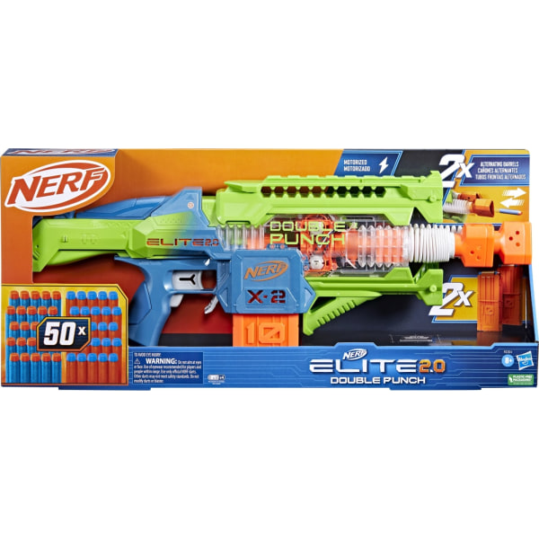 NERF Elite 2.0 Blaster Double Punch - skum projektilpistol