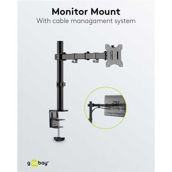 Goobay Skärmfäste Single Flex för bildskärmar mellan 17 och 32 tum (43-81 cm) upp till 8 kg
