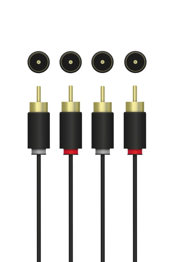 QNECT Phono 2xRCA uros - 2xRCA uros, 10m