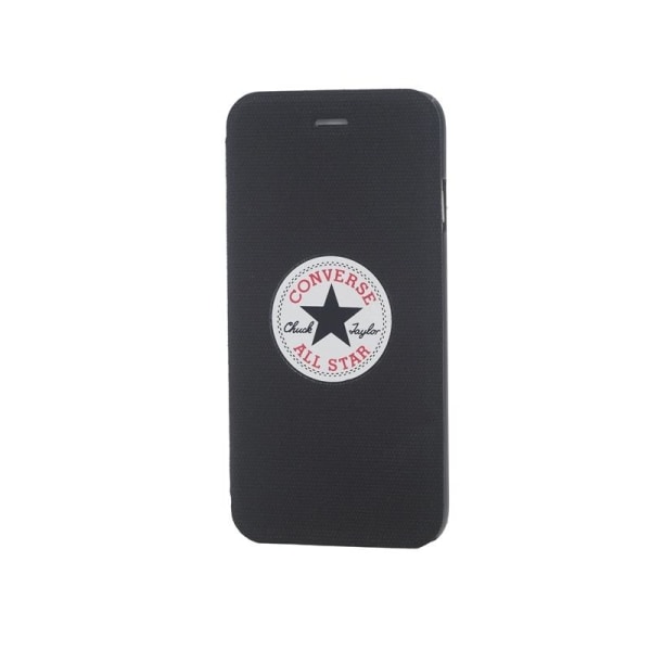 CONVERSE iPhone6 5,5" Booklet Canvas Black Svart
