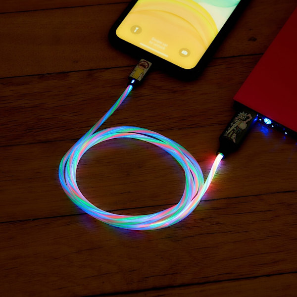 RICK&MORTY USB A til C Light-Up 1,2m Shock