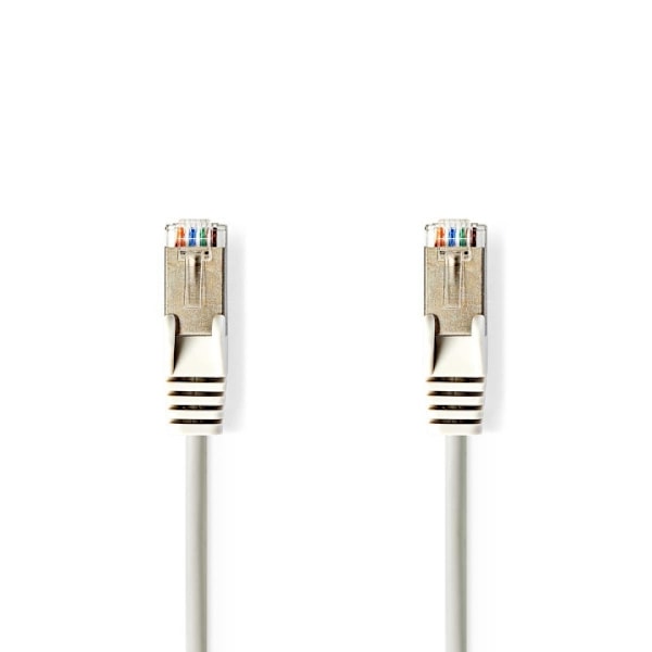 Nedis CAT5e netværkskabel | SF/UTP | RJ45 Han | RJ45 Han | 7.50 m | Runde | PVC | Grå | Plastikpose