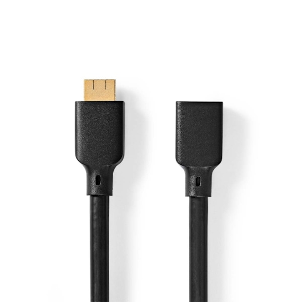 Nedis Ultra High Speed ​​HDMI ™ kabel | HDMI™ Kontakt | HDMI™ Utgång | 8K@60Hz | 48 Gbps | 1.00 m | Rund | 7.9 mm | Svart | Kuvert