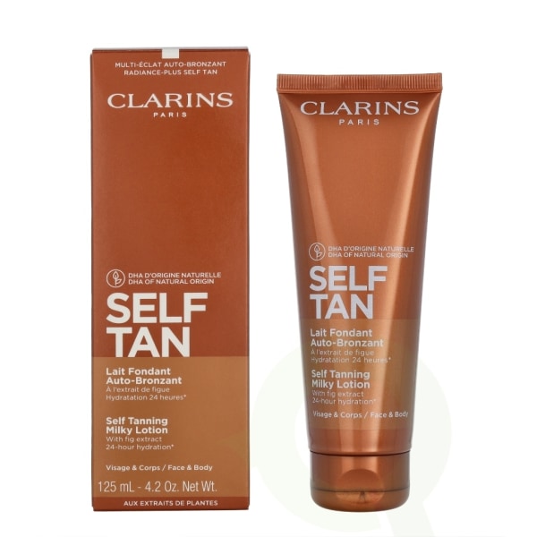 Clarins Self Tan Self Tanning Milky Lotion 125 ml Face & Body, 24-hour Hydration