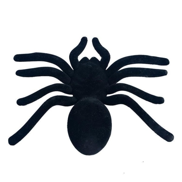 Läskig spindel med mjukt yttertyg, 11,5x7 cm, 4st