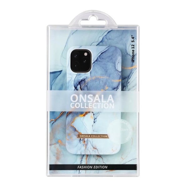 Onsala COLLECTION Mobil Cover Soft Gredelin Marble iPhone 12  Mini Guld