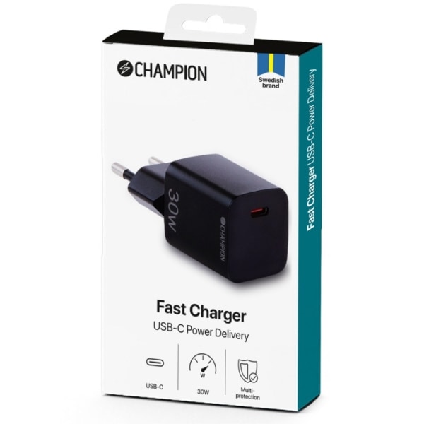 Champion Charger 30W PD Sort