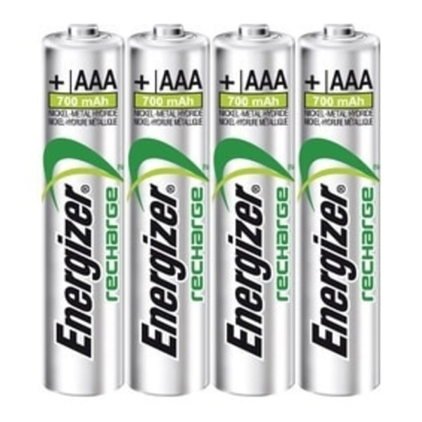 Energizer Batteri AAA/LR03 Laddbart Ni-Mh 500mAh 4-pack