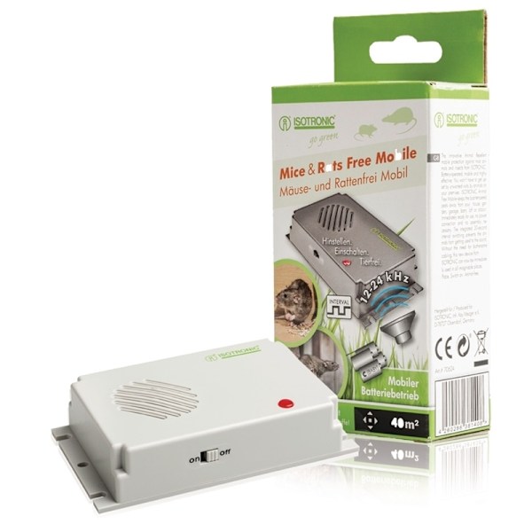ISOTRONIC Mus Og Rotte Fjerner 12 - 24 kHz