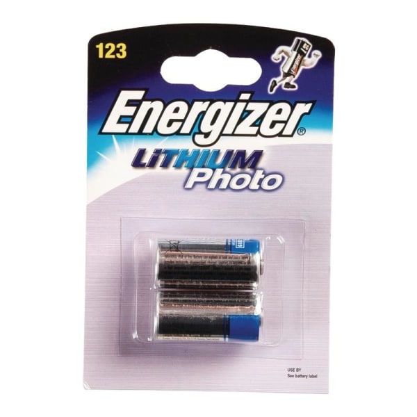 Energizer 2x Lithium 3V batteri EL123 FSB2 (628289)