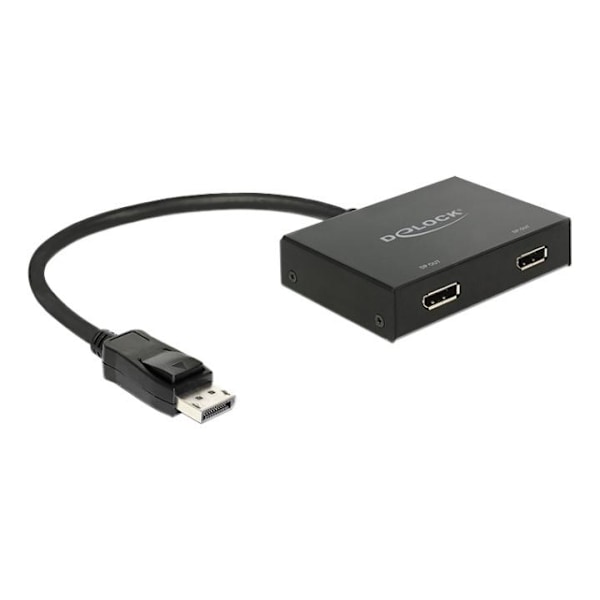 DeLOCK Displayport 1.2 jakaja, DP 1.2, DP++, musta