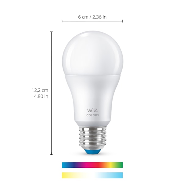 WiZ WiFi Smart LED E27 60W Färg + Varm-kallvit 3-pack