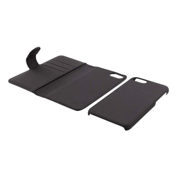DELTACO wallet case 2-in-1, iPhone 6/6s/7/8/SE (2020/2022), magn Svart