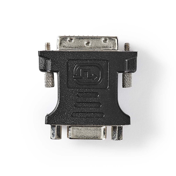 Nedis DVI-sovitin | DVI-I 24+5-Pin Uros | VGA Naaras | Niklattu | Suora | PVC | Musta | Laatikko
