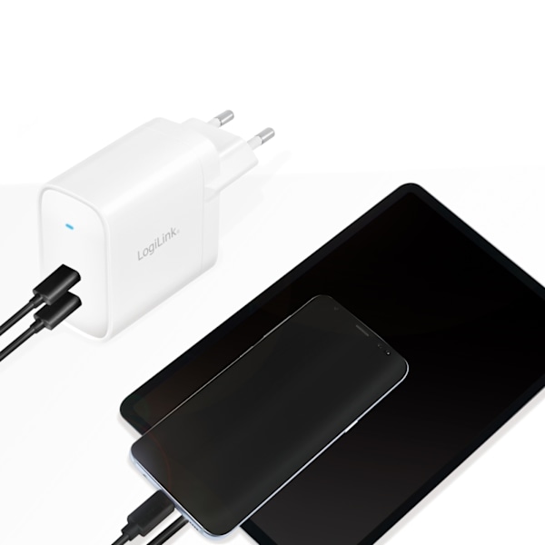 LogiLink USB-laddare 2 x USB-C PD 40W G