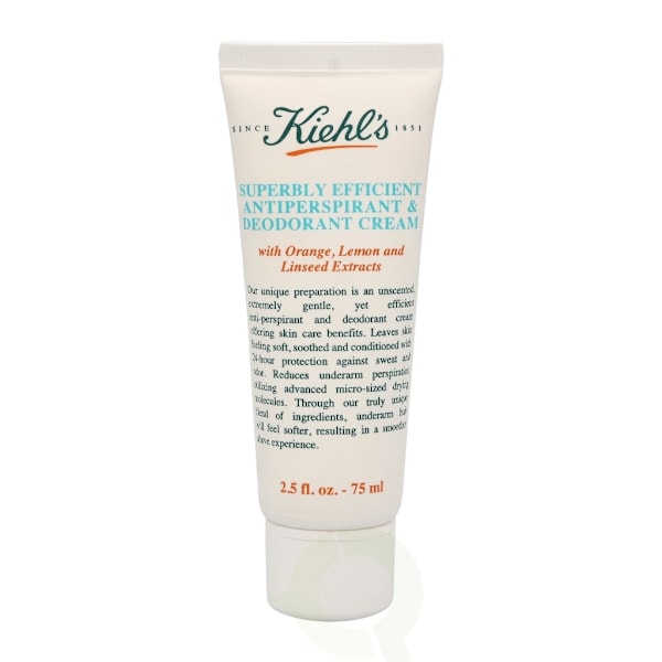 Kiehls Kiehl's Superbly Efficient Antiperspirant & Deodorant Cream 75 ml