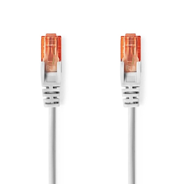 Nedis CAT6 Nätverkskabel | RJ45 hane | RJ45 hane | U/UTP | 0.50 m | Rund | PVC | Grå | Label