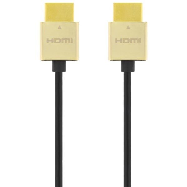 DELTACO PRIME ultratunn HDMI kabel, HDMI High Speed with Ethernet, HDM