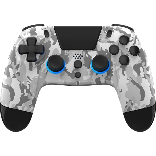 Gioteck VX4+ RGB trådlös handkontroll, White Camo, PS4