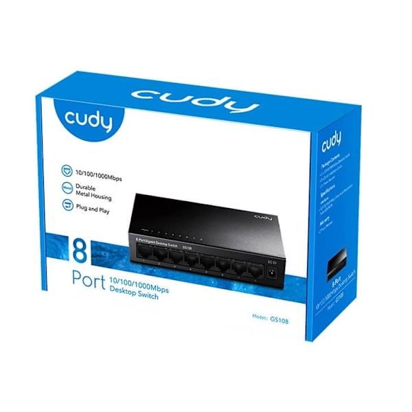 CUDY Switch GS108 8-port Gigabit