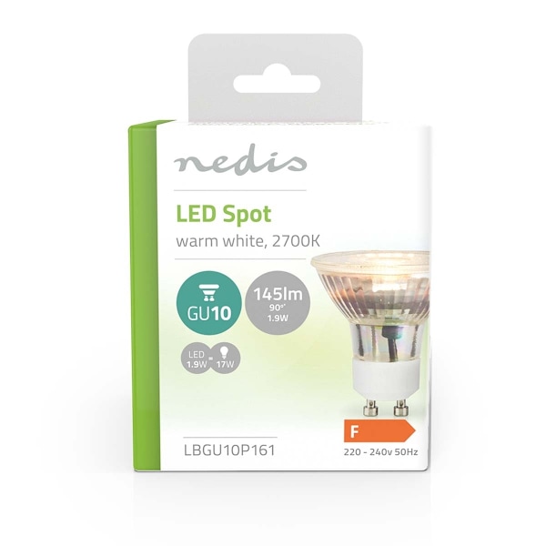 Nedis LED Lamppu GU10 | Spot | 1.9 W | 145 lm | 2700 K | Lämmin Valkoinen | Retrotyylinen | 1 kpl