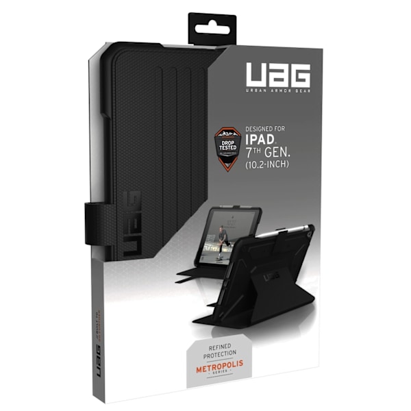 UAG iPad 10.2", Metropolis, Black, BULK Svart