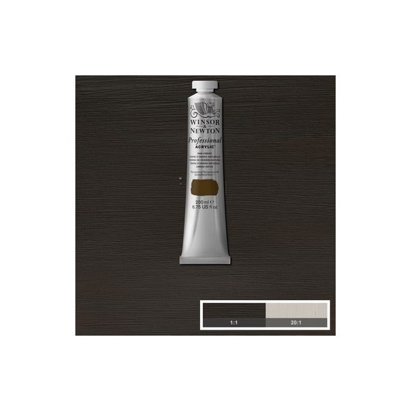 WINSOR Proff. acrylic 200ml raw umber 554